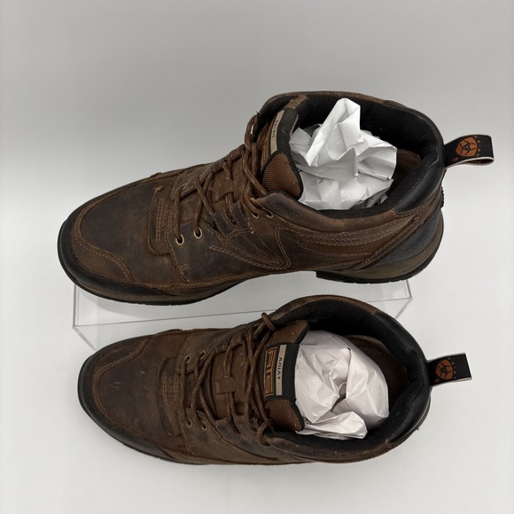 Ariat ATS Terrain Hiking Boots 10002182 Leather Men Sz 13 EE Extra Wide Brown - Picture 2 of 11